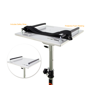 Support de projecteur mobile PR-003-1 à 5 roulettes avec hauteur réglable et plateau inclinable - Product Image 6
