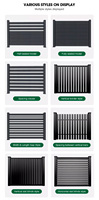 Vallas de Aluminio de Diseño Europeo Personalizadas para Jardín, Hogar, Patio Trasero, Piscina, Valla Exterior de Madera, Plástico y Compuesto