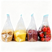 BPA-vrije LDPE slider-rits zak voor voedsel, herbruikbaar, voor de vriezer, met schrijfbaar label, aangepaste logo's, OEM & ODM ondersteund