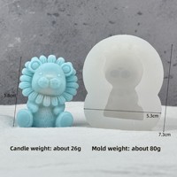 Bricolage fait à la main 3D ou 2D Mousse Cube formes Lion Silicone gâteau moule chocolat moule pour gâteau outils décoration