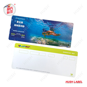 นามบัตรกระดาษสังเคราะห์ jinair <span class=keywords><strong>เกาหลี</strong></span>และสายการบิน VIP ขึ้นเครื่องผ่านป้ายพิมพ์ออฟเซ็ต - Product Image 2
