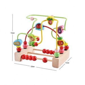 Jouet d'éveil en bois pour tout-petits : labyrinthe de perles en forme de montagnes russes, unisexe, pour bébés de 6 à 12 mois - Product Image 6