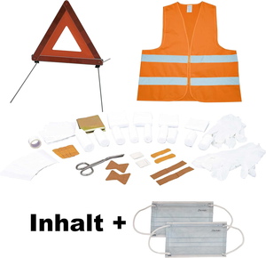 Trousse de premiers soins automobile ORIPOWER, norme DIN13164:2022, trousse médicale d'urgence rouge, kit de sécurité automobile pour voiture, <span class=keywords><strong>camion</strong></span>, véhicule - Product Image 5
