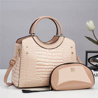 Nouveau Sac à Main Femme Tendance à Nouvelle Texture Motif Crocodile Style Européen et Américain Sac Bandoulière Messager