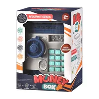 Mini distributeur automatique de billets pour enfants, détecteur d'empreintes digitales, mot de passe pour tirelire en plastique, jouet cadeau