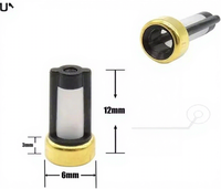 Nuevo Microfiltro Universal de Acero para Inyector de Combustible (12x6x3mm) CF-101 para Denso - Paquete al por Mayor (500 unidades) - Kit de Reparación