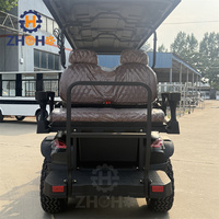 Véhicule électrique polyvalent, kart de golf, voiturette de golf électrique, voiturette de golf 6 places avec batterie au lithium.