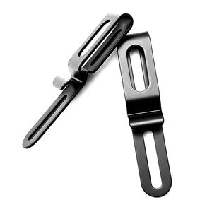 JH-mch यूनिवर्सल बेल्ट क्लिप होल्स्टर को बेल्ट के लिए बहुमुखी भारी शुल्क उच्च शक्ति वाले काले स्टेनलेस स्टील क्लिप का उपयोग करना आसान है - Product Image 3