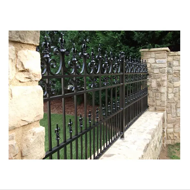 High Quality Cheap Wrought Iron Fence Panel Cast Iron Garden Fences Iron Fence