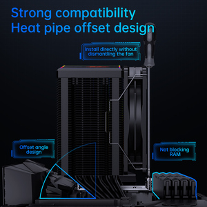 Snowman Tiên Tiến Argb Tdp250w 6 Ống Nhiệt Trắng <span class=keywords><strong>CPU</strong></span> Mát Với 120*120*25Cm <span class=keywords><strong>CPU</strong></span> <span class=keywords><strong>Fan</strong></span> Tùy Chỉnh <span class=keywords><strong>CPU</strong></span> Tản Nhiệt Làm Mát - Product Image 5