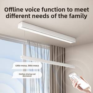 Sèche-linge électrique intelligent direct d'usine avec support de corde à linge et étendoir à télécommande à levage mural automatique - Product Image 4