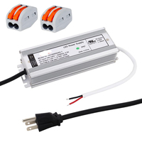 Transformateur d'alimentation LED étanche IP67 Kabbol 12V 100W avec prise 3 broches pour éclairage extérieur