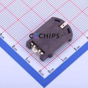 BS-08-B2AA016 Button & Strip Battery Connector SMD Connector Battery Holder CR2032 Phosphor Bronze - Product Image 2