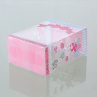 Boîte d'emballage en plastique transparent en PET, emballage en usine pour bonbons, cupcakes, Apple, boîtes alimentaires, 10 pièces