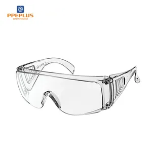 แว่นตานิรภัยน้ําหนักเบาใบรับรอง CE ป้องกันหมอกตอบสนองมาตรฐานแว่นตาป้องกันดวงตา ANSI Z87.1