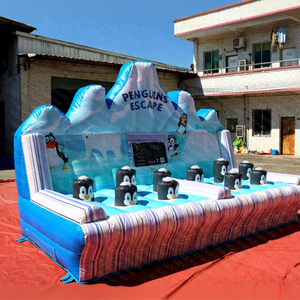 Système de jeu interactif Penguin <span class=keywords><strong>Escape</strong></span> IPS, château gonflable, jeu de frappe au mole, utilisation commerciale, matériau PVC, installation facile - Product Image 1