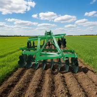 Tracteur à moteur diesel compact avec herse à disques de 16 à 36 pouces de largeur, haute productivité, en acier, pour petites exploitations agricoles et jardins
