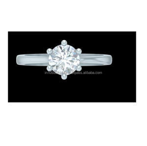 Anillo Solitario Vintage con Diamante Cultivado en Laboratorio de 1.00 Ct, Certificado IGI, Oro Sólido de 14K, Engaste Catedral Simple para Boda - Product Image 1