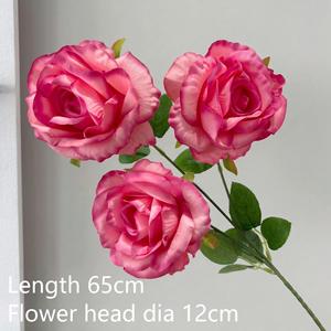 Fiori Artificiali in Seta Serie <span class=keywords><strong>Rosa</strong></span> Rossa, Stelo Singolo, Accessori per Composizioni Floreali per Matrimoni, Decorazioni Casa ed Eventi - Product Image 6