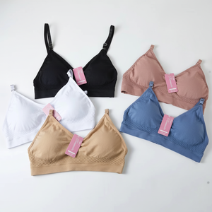 "Bralette sportive di media elasticità con motivo di stampa per attività di Yoga e Fitness (cotone leggero Plus Size)" - Product Image 2