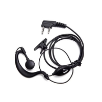 Kit de Auriculares para Walkie Talkie ETA001 con Micrófono PTT, Gancho Giratorio para la Oreja, Auriculares para Baofeng TYT Quansheng, Accesorios