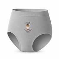 Al por mayor Bragas de mujer con estampado de oso, de tiro medio, suaves, transpirables, de alta elasticidad, con refuerzo antibacteriano 10A, tejidas, directo de fábrica, ODM