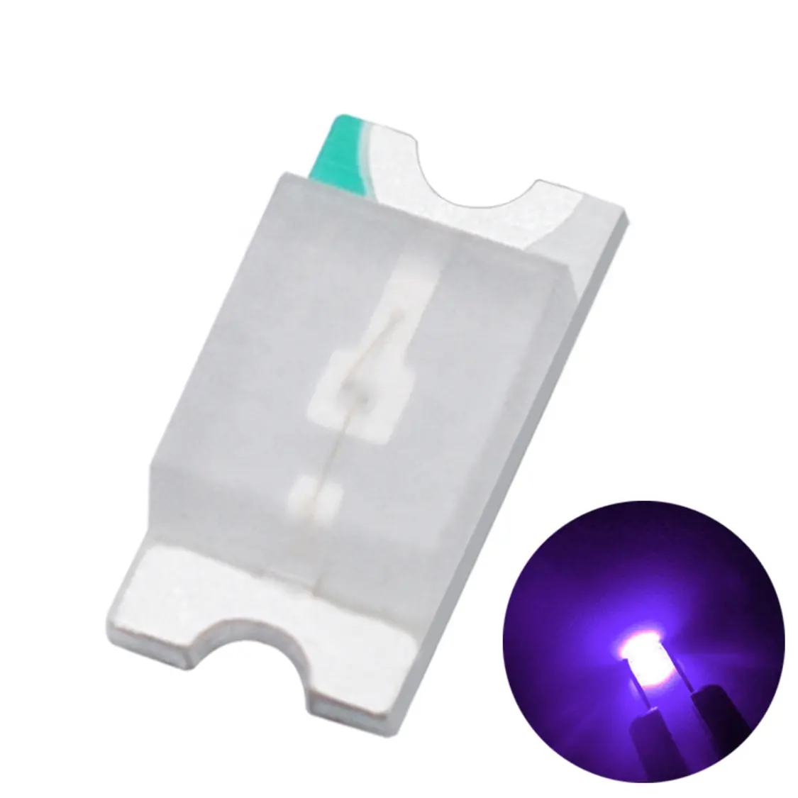 UV Led 3216 LED Lamp Beads 1k/bag 3k/tray SMD 1206 SMD LED Purple 395nm 365nm 405nm 380nm Bag Lighting and Circuitry Design ROHS
