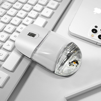 Souris sans fil personnalisée Sandlead KE-28 en acrylique, sérigraphiée, design créatif, thème pingouin, promotionnelle