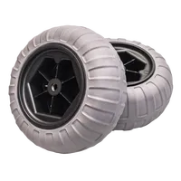 Roues de plage en polyuréthane PVC de haute qualité 16 "pneus de ballon pneumatiques à capacité de charge élevée pour chariot de Kayak et chaise de plage