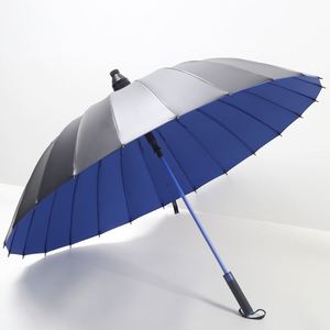 Parapluie publicitaire de golf semi-automatique LM-L à 24 panneaux pour adultes, imperméable, moderne, avec poignée longue droite, étui en vinyle et poignée en caoutchouc - Product Image 4