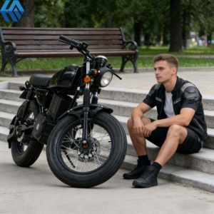 Motocicletas Eléctricas de Alta Velocidad 1500/2000W, Potente Motocicleta Eléctrica Todoterreno de 72V, 80km/h, Motos Eléctricas para Adultos - Product Image 1