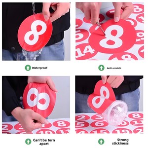 PVC-Nummernaufkleber Modell S05069 Großhandel Kundenspezifisch Wasserfest Ölbeständig Selbstklebend Nicht Trocknend Farbbedruckte Kennzeichnung - Product Image 3