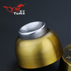Butée de porte Yuma en bronze antique, alliage de zinc, fixation murale, style rétro, butée de porte magnétique puissante pour porte intérieure en bois - Product Image 3