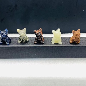 Cristallo curativo ametista naturale Mini animale <span class=keywords><strong>Bulldog</strong></span> <span class=keywords><strong>francese</strong></span> intaglio per la decorazione domestica - Product Image 6