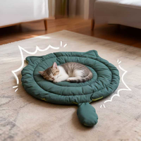 Coussin de lit pour chat en coton, matelas double face pour chat et petit chien, à poser au sol, confortable pour chat et chiot