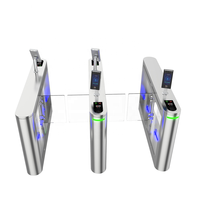 Porte battante biométrique de carte de RFID de contrôle d'accès de reconnaissance de visage de Scanner de Code de QR de tourniquet d'empreinte digitale
