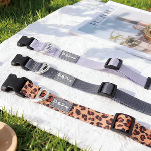 Collar de Perro Personalizado con Cualquier Diseño, Venta al por Mayor, con Tela Impresa a Todo Color, Hebilla de Liberación Rápida Ajustable + Anillo en D de Metal - Product Image 1