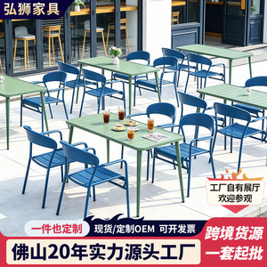 ชุดเฟอร์นิเจอร์อลูมิเนียมสำหรับสวนกลางแจ้ง 6 ที่นั่ง ดีไซน์ร่วมสมัย ทนทานต่อสภาพอากาศ ชุดโต๊ะเก้าอี้สำหรับลานบ้าน - Product Image 5