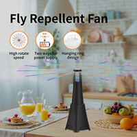 2025 nouveau ventilateur mouche Rechargeable pour utilisation de Table ventilateur alimenté par batterie Portable pour pique-nique intérieur Restaurant fête maison