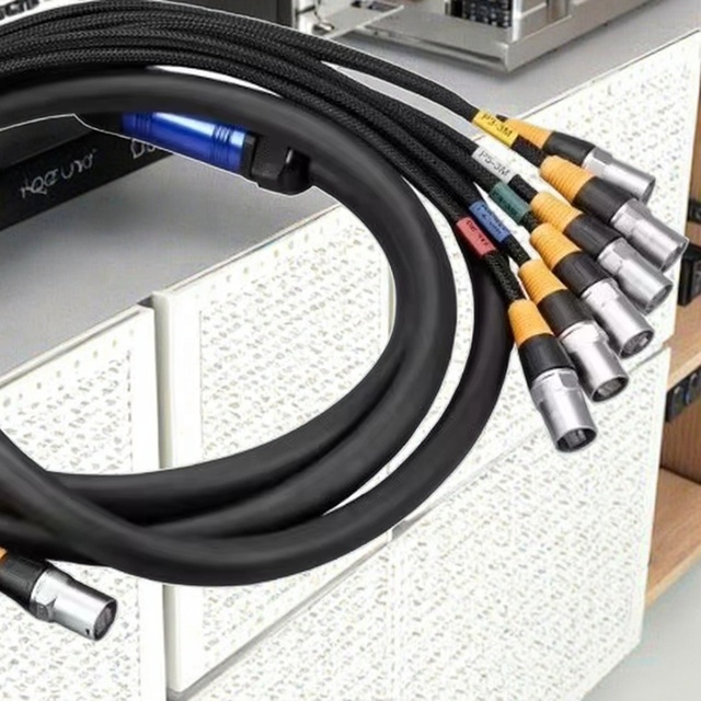 8 Core 50m OFC Multicore Link System Snake Cable DB25 to XLR with PVC Jacket for Speaker & Microphone