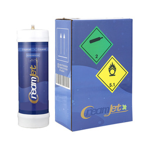 ถังแก๊สคาร์บอนไดออกไซด์/ไนโตรเจน สำหรับทำวิปครีม ยี่ห้อ Creamjet France Stock จัดส่งเร็ว วัสดุเหล็กกล้า ใช้กับเครื่องทำขนมหวาน - Product Image 1