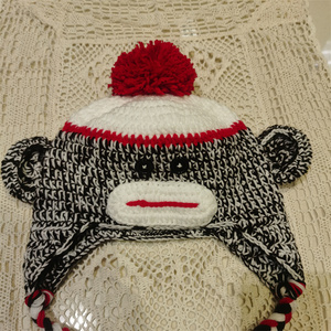 Tùy Chỉnh 2025 Thời Trang Crochet Khỉ <span class=keywords><strong>Hat</strong></span> Brown Handwoven Mùa Đông Earmuffs Bím Tóc Cho Trẻ Em Bên Và Lễ Hội Những dịp - Product Image 3