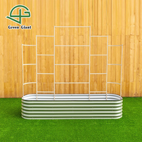Treillis de jardin en métal pour plantes d'intérieur et d'extérieur, treillis pour plantes grimpantes en pot