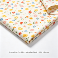 Tissu imprimé dispersé 100 % polyester à motifs floraux pour la literie et la décoration intérieure – Vente en gros