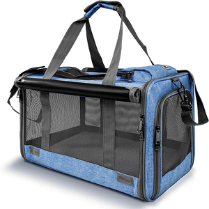 Muestra gratis de alta calidad, tamaño pequeño, aprobado por la aerolínea, jaula portátil para gatos, plegable, de viaje, para cachorros, bolsa para perros y Mascotas - Product Image 3