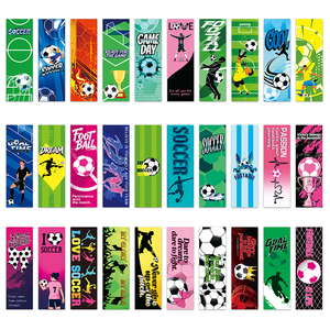 30Pcs <strong>Cool</strong> Soccer <strong>Bookmarks</strong>, Non-Stick Sports Style Page Markers, Football Reading <strong>Bookmarks</strong> for Kids Boys Girls - Product Image 4