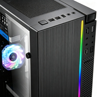 Caja de PC Micro ATX de Alta Calidad con Frente de Malla, Torre de Acero SPCC, Compatible con PSU ATX, Chasis Personalizado para Juegos y Oficina, Accesorios de Computación