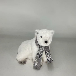 Big Claasi Animatronique <span class=keywords><strong>Ours</strong></span> Polaire Animal En Peluche Noël & Baptême Décor À La Maison Jouet - Product Image 3