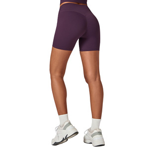 Shorts de yoga pour femmes, coupe ajustée, taille haute, effet push-up, pour la course à pied, l'entraînement, la salle de sport, vêtements de sport - Product Image 2