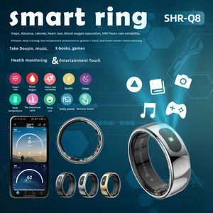 Item Quente Transfronteiriço: Anel Inteligente R08 com Controle por Toque – Essencial para Estudantes, Monitoramento de Sono, Exercício, Temperatura Corporal, Oxigênio no Sangue e Frequência Cardíaca - Product Image 2